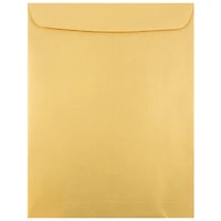 JAM Paper 10" x 13" Gold Stardream Open End Catalog Metallic Envelopes