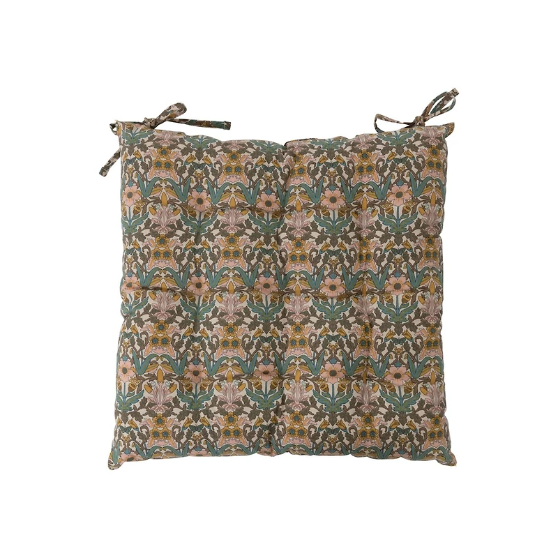 Hello Honey® Floral Pattern Cotton Printed Chair Cushion