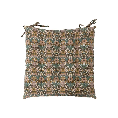 Hello Honey® Floral Pattern Cotton Printed Chair Cushion