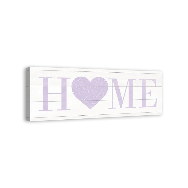 Home Heart Easter 12" x 36" Canvas Wall Art
