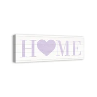 Home Heart Easter 12" x 36" Canvas Wall Art