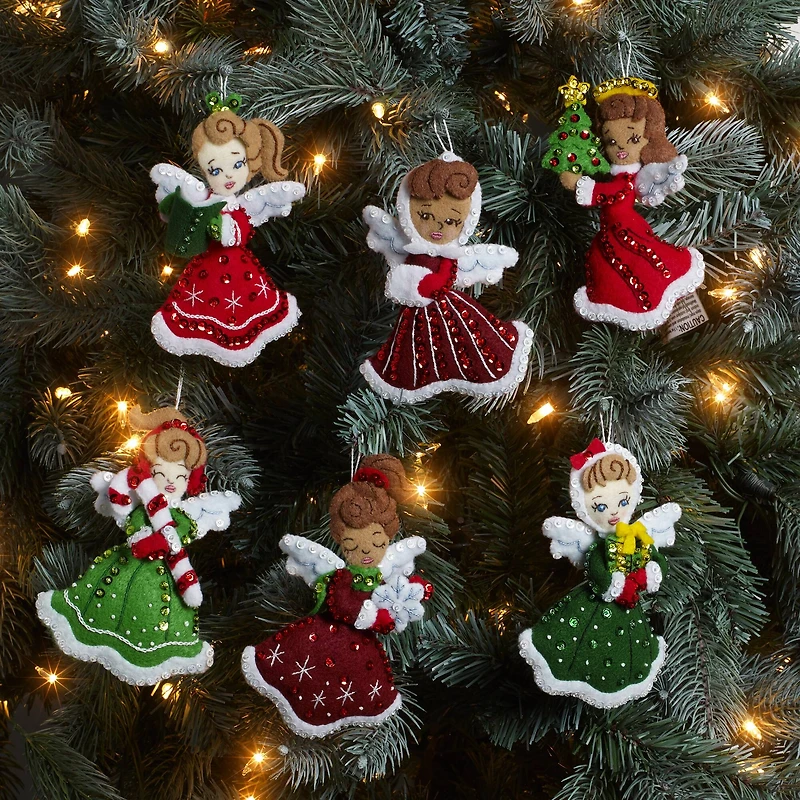 Bucilla® Christmas Angels Felt Ornaments Applique Kit