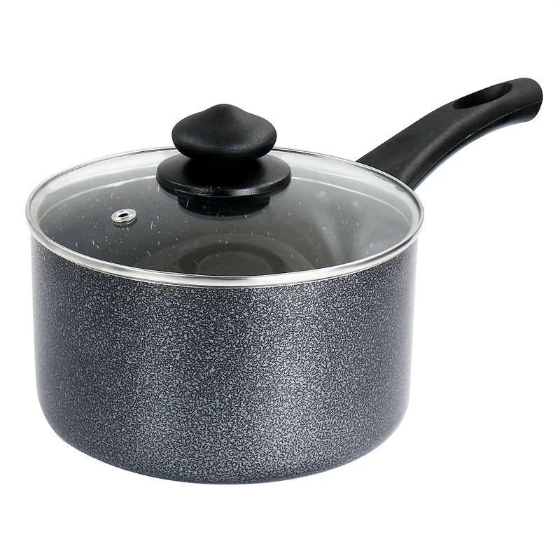 Oster 2.5qt. Graphite Gray Pallermo Nonstick Aluminum Saucepan with Lid