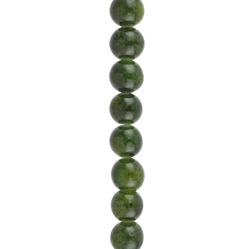 Green Quartz Round Beads, 8mm by Bead Landing™