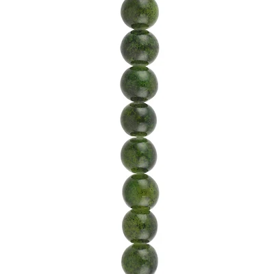Green Quartz Round Beads, 8mm by Bead Landing™
