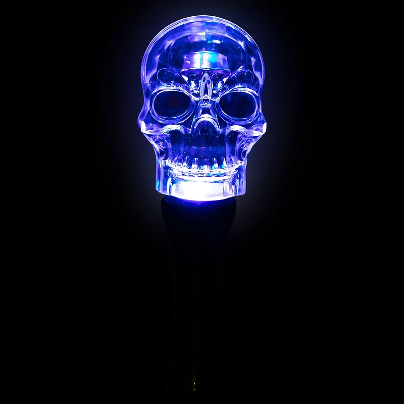 9" LED Transparent Multi-Function Halloween Skull Light