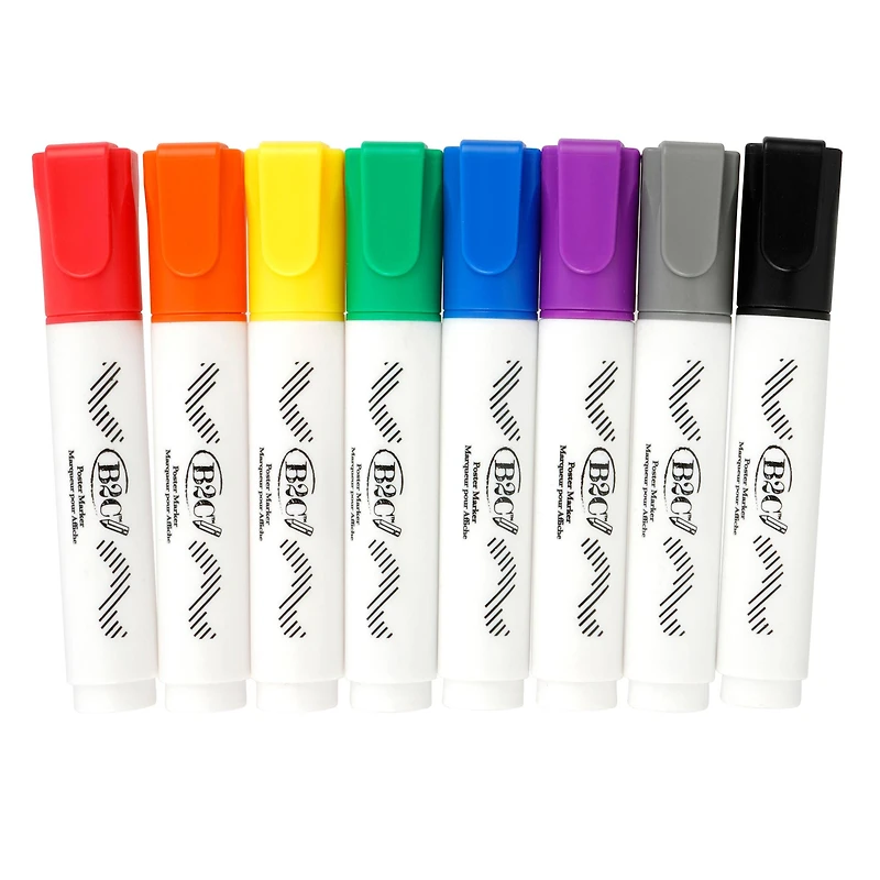 Primary Poster Chisel Tip Markers by B2C™