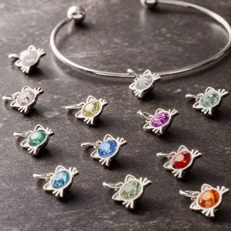 Antique Silver Cat Charm Mix by Bead Landing™