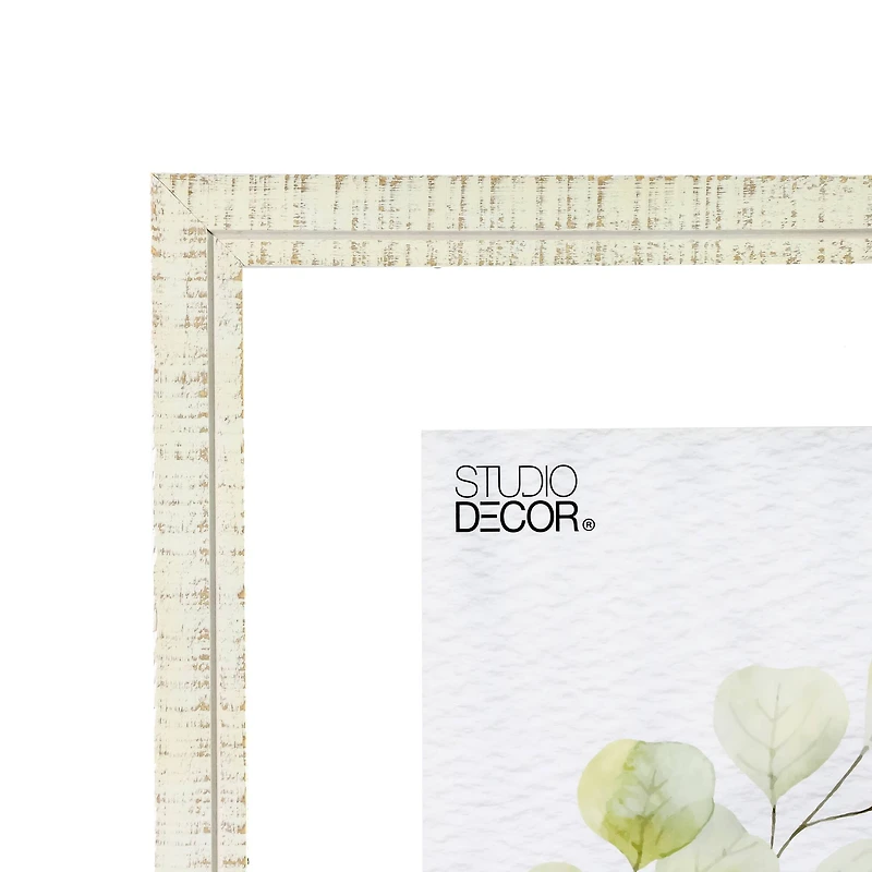 White Wooden Float Frame by Studio Décor