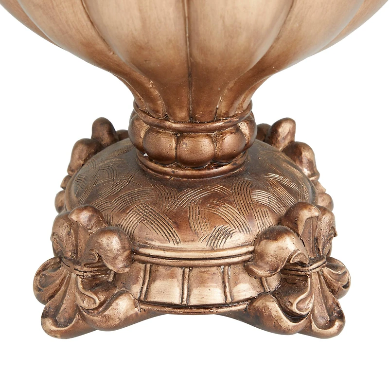 13" Bronze Traditional Decorative Jar