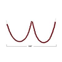 Hello Honey® 12ft. Handmade Wool Felt Ball Garland in Printed Drawstring Bag