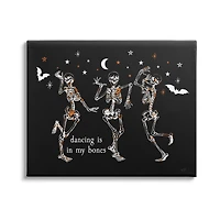 Stupell Industries Dancing In My Bones Skeletons Canvas Wall Art