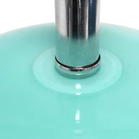 Lalia Home 15.25" Ovaloid Glass Table Lamp with White Shade