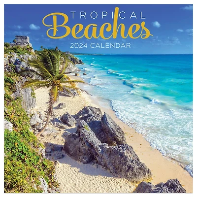 TF Publishing 2024 Tropical Beaches Mini Calendar