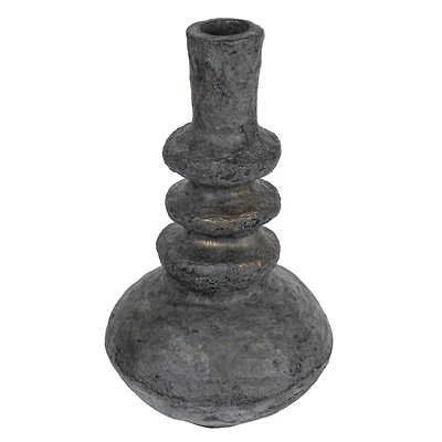 Hello Honey® 17" Black & Gold Tall Decorative Handmade Paper Mache Vase