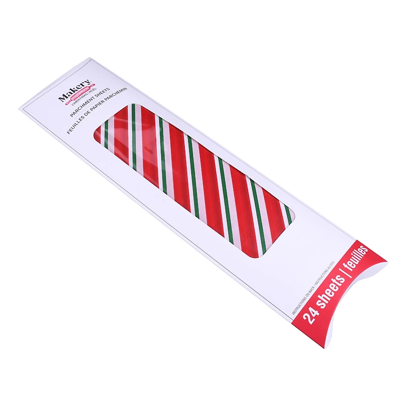 12" x 12" Stripe Parchment Sheets, 24ct. by Makery™