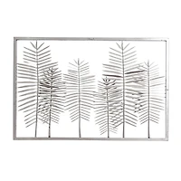 45" Black Iron Modern Wall Décor