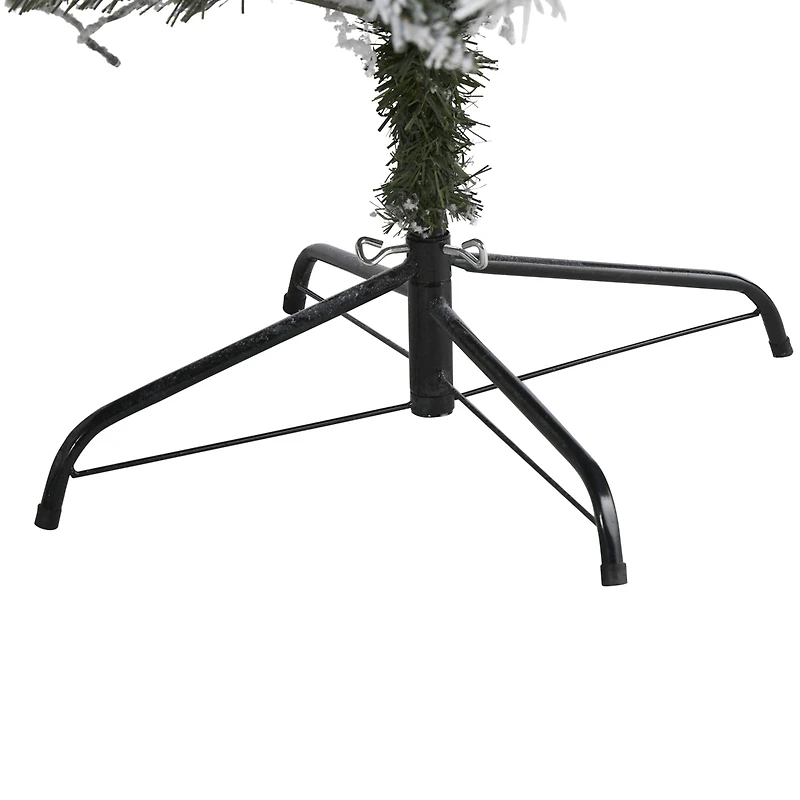 7ft. Unlit Flocked White River Mountain Pine & Pinecones Artificial Christmas Tree