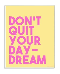 Stupell Industries lulusimonSTUDIO Don't Quit Your Daydream Wooden Wall Plaque