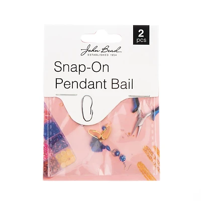 John Bead Must Have Findings 9mm Snap-On Pendant Bails