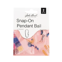 John Bead Must Have Findings 9mm Snap-On Pendant Bails