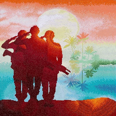 Diamond Dotz® at Home Advanced Soldiers at Dawn Diamond Painting Kit