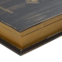 Brown Wooden Traditional Book Box Set