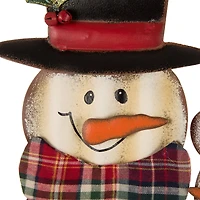 Glitzhome® 30" Metal Christmas Snowman Family Yard Stake