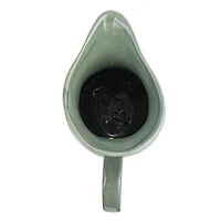 Hello Honey® 10" Hand-Painted Wax Relief Pattern Stoneware Pitcher