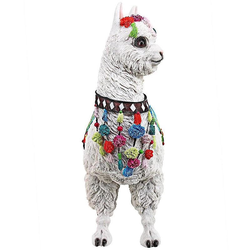 Design Toscano 14" Andes Alpaca of Rainbow Mountain Statue