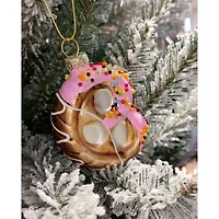 Wizardi 11.81" Pretzel Christmas Glass Ornament