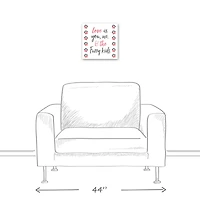 Love is You, Me and the Furry Kids Canvas Wall Art