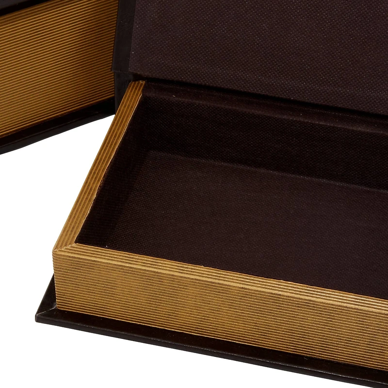 Dark Brown Traditional Wood Box Set
