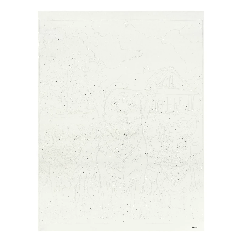 16" x 20" 3 Dogs Paint-by-Number Kit by Artist's Loft®