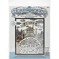 Design Works™ Zenbroidery Home Sweet Home Stamped Embroidery Kit