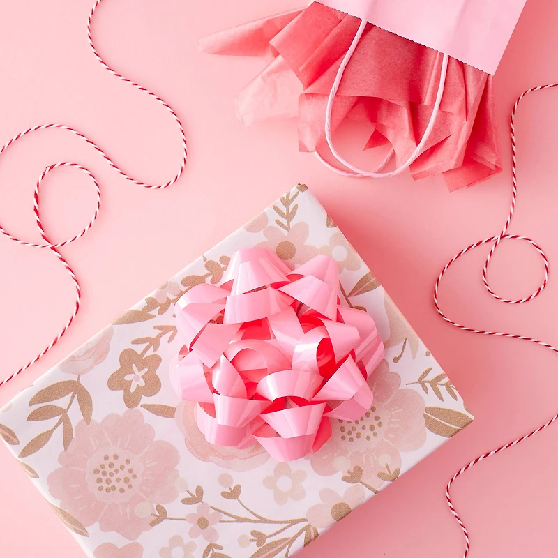 5.75" Pink Lacquer Gift Bow by Celebrate It™
