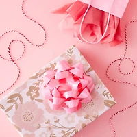 5.75" Pink Lacquer Gift Bow by Celebrate It™