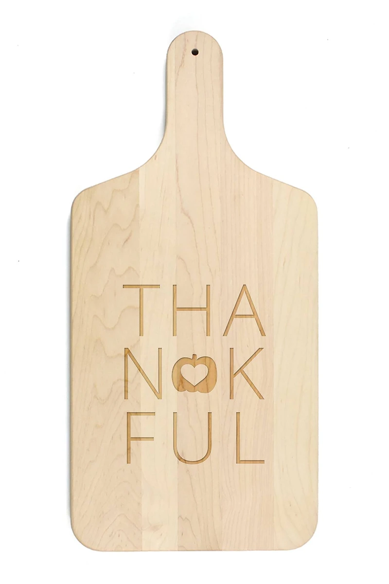 17" Thankful Maple Paddle Cutting Board