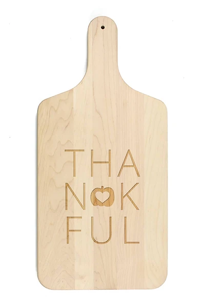 17" Thankful Maple Paddle Cutting Board