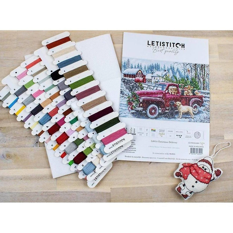 Letistitch Bird Table Counted Cross Stitch Kit