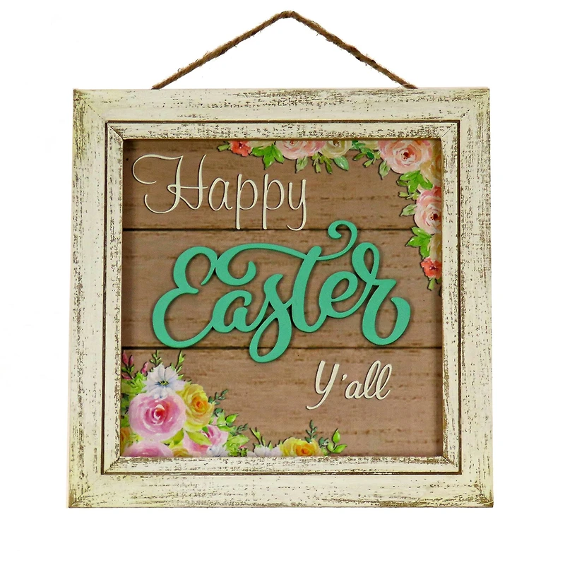 10" Happy Easter Y’all Wall Sign