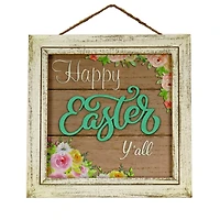 10" Happy Easter Y’all Wall Sign
