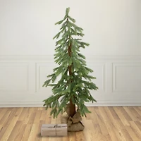 4ft. Unlit Pine Artificial Christmas Tree with Jute Base