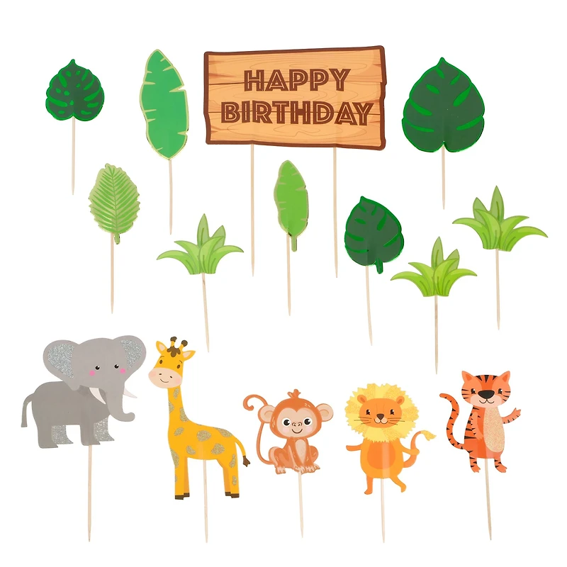 Jungle Birthday Cake Topper Set by Celebrate It®