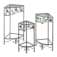 Country Apple Plant Stand (set of 3) 27.5