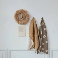 Hello Honey® 16.5" Natural Savannah King Raffia Lion Wall Art