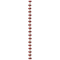 12 Pack: Red Rhinestone Studded Rondelle Beads, 8mm by Bead Landing™