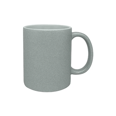 11.8oz. Silver Glitter Ceramic Sublimation Mug by Make Market®