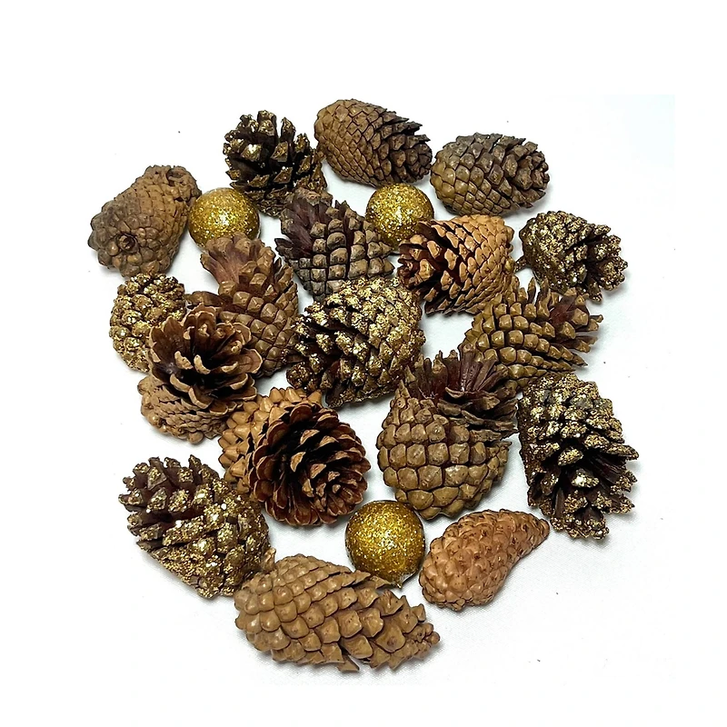 Natural Brown & Gold Pinecone Mix by Ashland®