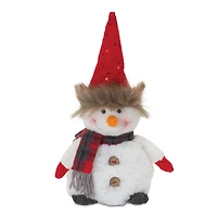 Plush Snowman with Hat & Scarf Set, 10.5" & 8"